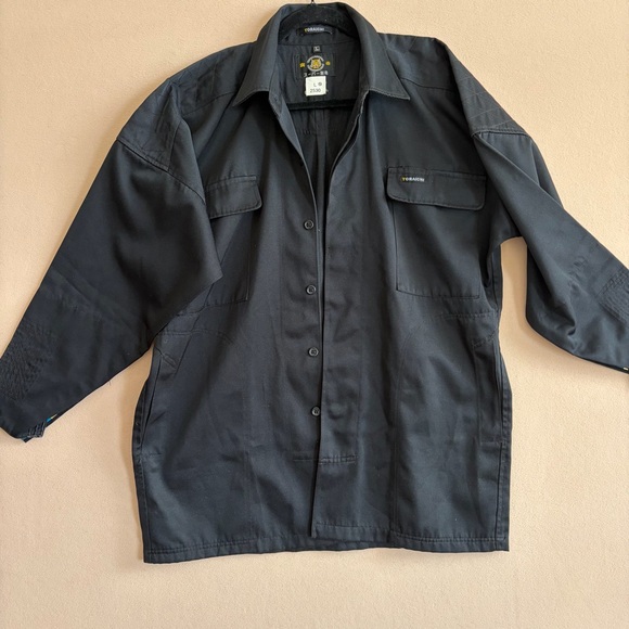Toraichi Work Wear Black Japan Shirt Jacket Size L #2530